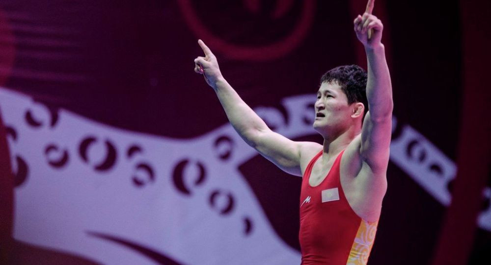 Сүйүнчү! Кыргызстандык балбан Жолдошбеков Азия чемпионатынан алтын алды. Видео