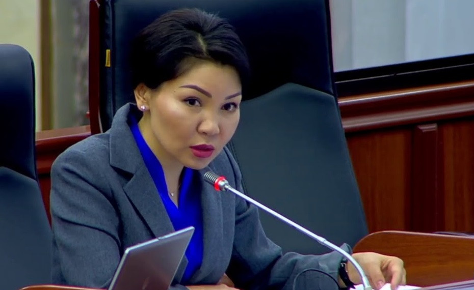 Эльвира Сурабалдиева кезексиз жыйында сүйлөгөндө депутаттар чыга качты. Видео