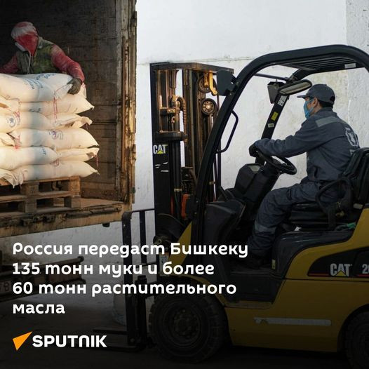 Россия передаст Бишкеку продовольственную помощь в виде 135 тонн пшеничной муки и более 60 тонн растительного масла