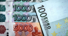 Евро өсүп, рубль дагы деле сомдон төмөн болууда. 10-мартка карата маалымат