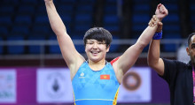 Сүйүнүчтүн көз жашы! Мээрим Жуманазарова Азия чемпионатынан алтын утту. Видео