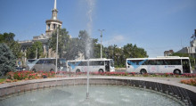 "Манас" аэропортунун, ИИМдин автобустары шаардыктарды акысыз ташууда