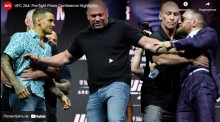 UFC 264: көз караштар таймашында Макгрегор Порьени тээп сала жаздады. Видео