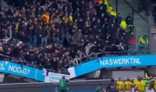 Нидерландда футбол фанаттары турган трибуна оюн учурунда урап түштү. Видео